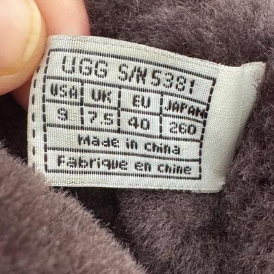 UGG Australia Brown Leather Shearling Lined Boots - Women’s Size 9 (PC-DZ)