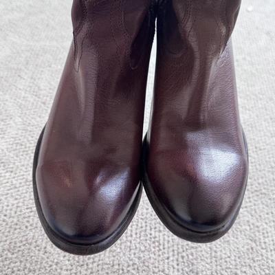 Frye Brown Leather Pull Tab Boots - Women’s Size 9 (PC-DZ)