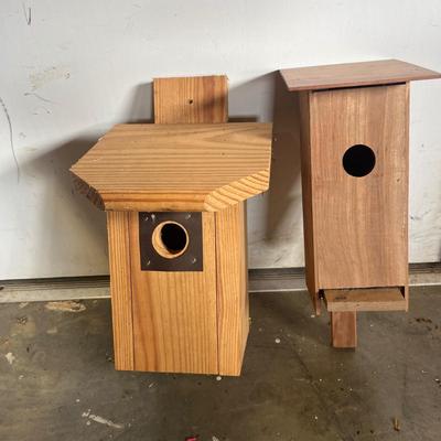Two Wooden Birdhouses (BS-MG)