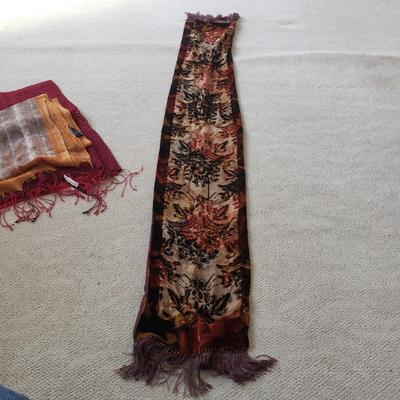 Silk and Chiffon Scarves-RL, Yves St. Laurent, Eileen Fisher (PC-KD)