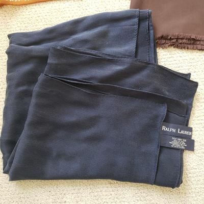 Silk and Chiffon Scarves-RL, Yves St. Laurent, Eileen Fisher (PC-KD)