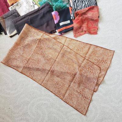 Silk and Chiffon Scarves-RL, Yves St. Laurent, Eileen Fisher (PC-KD)