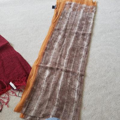 Silk and Chiffon Scarves-RL, Yves St. Laurent, Eileen Fisher (PC-KD)
