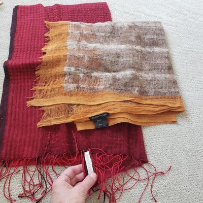 Silk and Chiffon Scarves-RL, Yves St. Laurent, Eileen Fisher (PC-KD)