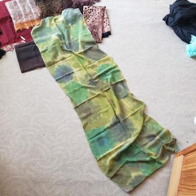 Silk and Chiffon Scarves-RL, Yves St. Laurent, Eileen Fisher (PC-KD)