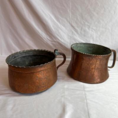 Copper Clad Handled Pots Plus Platters & Bowls (DR-RG)
