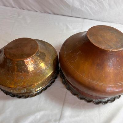 Copper Clad Handled Pots Plus Platters & Bowls (DR-RG)