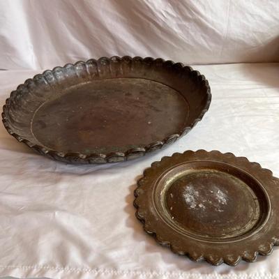 Copper Clad Handled Pots Plus Platters & Bowls (DR-RG)