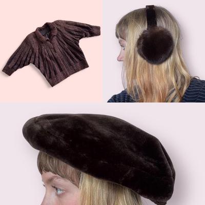 Natural Mahogany Mink Dena Earmuffs and More (PC-DZ)