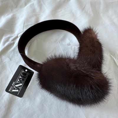 Natural Mahogany Mink Dena Earmuffs and More (PC-DZ)