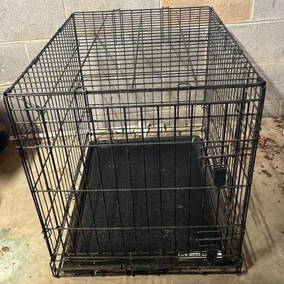 Two Metal Collapsible Dog Cages (BG-MG)