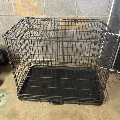 Two Metal Collapsible Dog Cages (BG-MG)