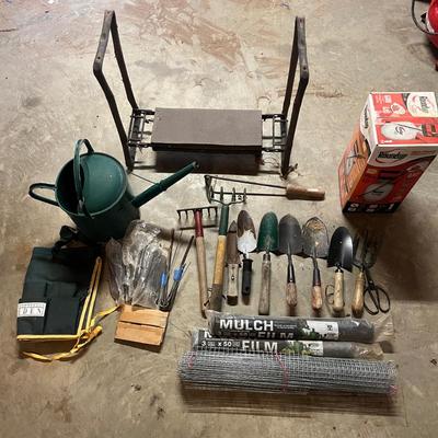 Watering Can & Many Gardening Tools (BG-MG)