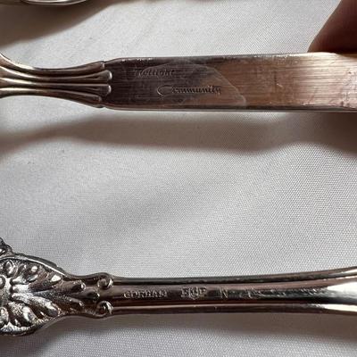 Large Assortment of Silver Flatware Inc. Sterling (DR-RG)