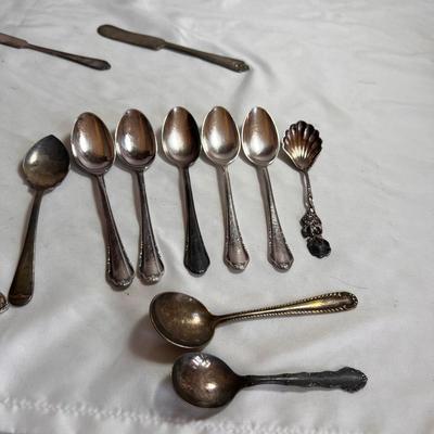 Large Assortment of Silver Flatware Inc. Sterling (DR-RG)