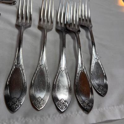 Large Assortment of Silver Flatware Inc. Sterling (DR-RG)