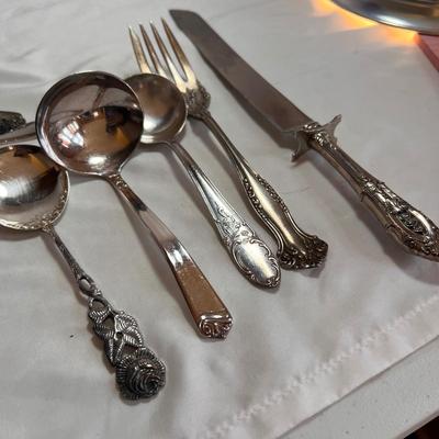 Large Assortment of Silver Flatware Inc. Sterling (DR-RG)