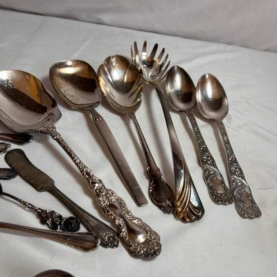 Large Assortment of Silver Flatware Inc. Sterling (DR-RG)