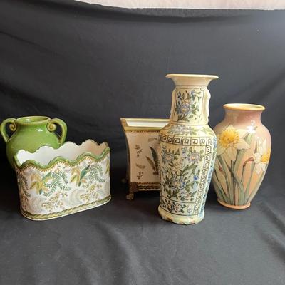 Botanical Inspired Ceramic Vases (P-RG)
