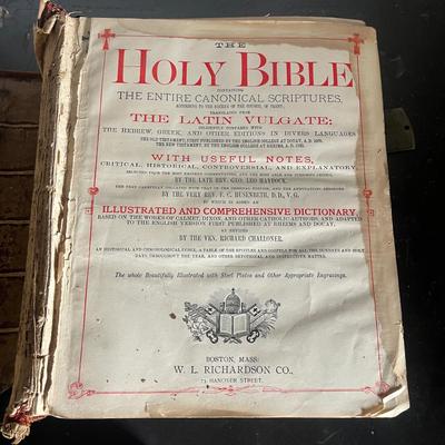 Douay & Rheims Holy Bible from 1884 (BS-MG)