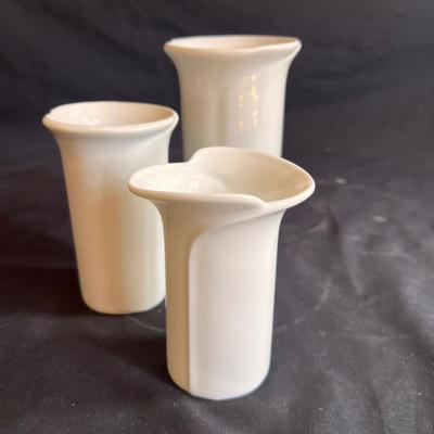 White Porcelain Vases - Hutschenreuther & More (P-RG)