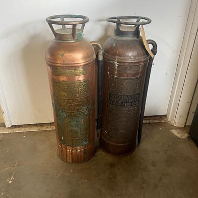 Two Buffalo Company Copper Fire Extinguishers (BS-MG)