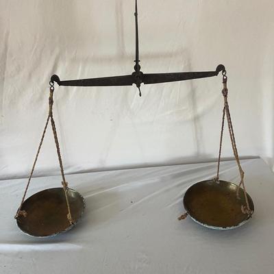 Abacus, Scale Weights & Brass Hanging Scale (BS-MG)