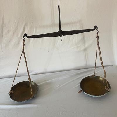 Abacus, Scale Weights & Brass Hanging Scale (BS-MG)