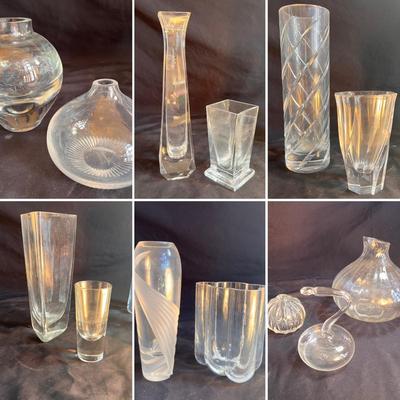 Lenox, Orrefors & More Glass Vases (P-RG)