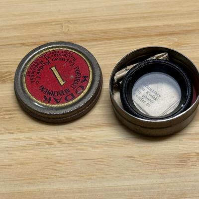 Vintage Kodak No. 1 Portrait Attachment in Original Tin Made in USA