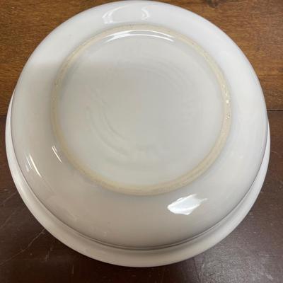 Fiestaware Place Setting White 5 pc Plates Bowls Cup & Saucer