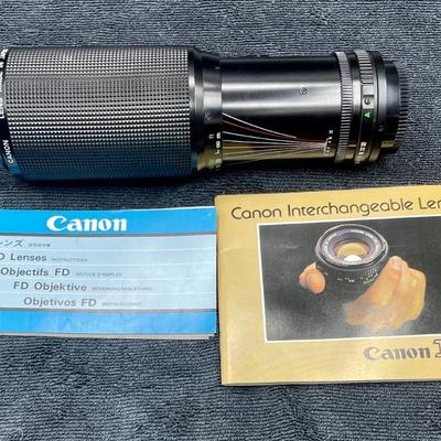 Canon Lens FD 100-300mm 1:5.6 Zoom Lens