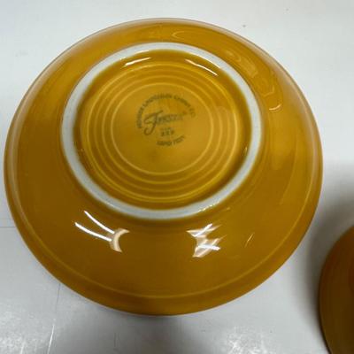 Fiestaware Place Setting Daffodil 4 pc Plates Cup & Saucer
