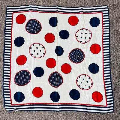 Echo Silk Scarf - Abstract Polka-dots