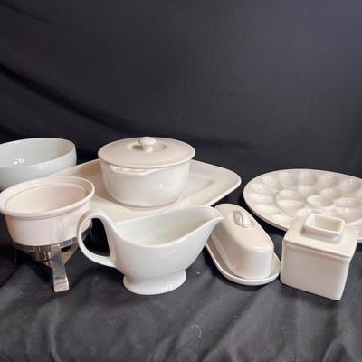 Chantal & More White Ceramic Serving/Cooking Ware (K-RG)