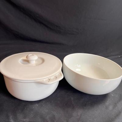Chantal & More White Ceramic Serving/Cooking Ware (K-RG)