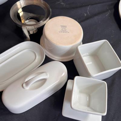 Chantal & More White Ceramic Serving/Cooking Ware (K-RG)