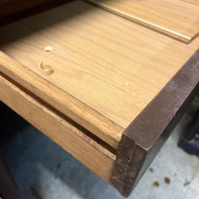 Five Dovetailed Drawer Wooden Desk (BS-MG)