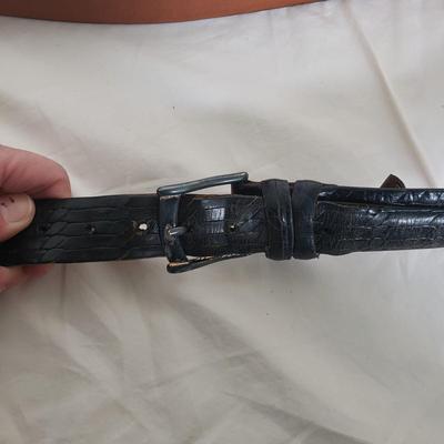Men's Leather Belts &Hat-Trafalgar, Nocona, Ben Silver-Charleston, Saks 5th Avenue (PC-KD)