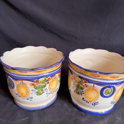 Fruit Themed Pottery Bowls Jay Willfred Plus Roma Inc & Faux Fruit (K-RG)