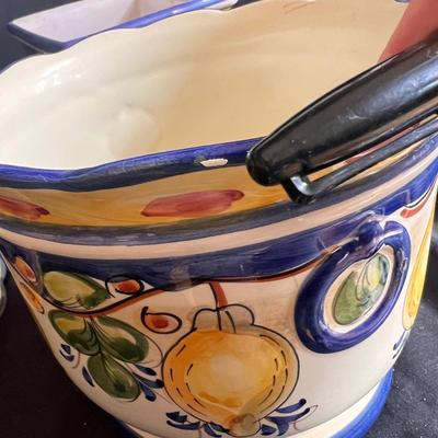 Fruit Themed Pottery Bowls Jay Willfred Plus Roma Inc & Faux Fruit (K-RG)