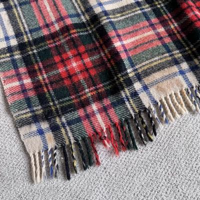 Carole Little Wool Coat and Italian Made Plaid Scarf (PC-DZ)