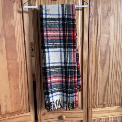 Carole Little Wool Coat and Italian Made Plaid Scarf (PC-DZ)