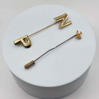 LOT 174J: Goldtone Jewelry Collection: Cortina Bracelet, Stick Pins & More