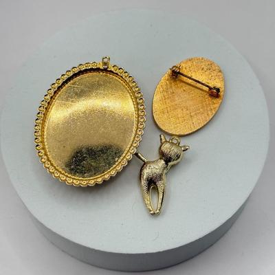 LOT 174J: Goldtone Jewelry Collection: Cortina Bracelet, Stick Pins & More