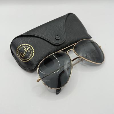 LOT 176J: Vintage Aviator Sunglasses: Ray Ban, Serengetti & Corning Optics