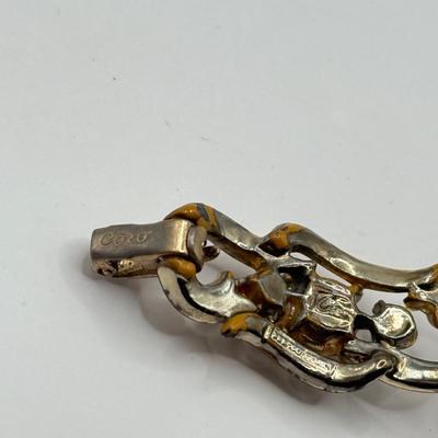 LOT 186J: Vintage Gold Tone Costume Jewelry: Trifari, Coro, Corocraft & More