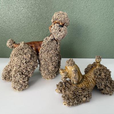 Vintage Ceramic Spaghetti French Poodles