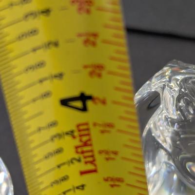 Steuben Horse & Dragon Hand Cooler Paperweight Marked Crystal Glass