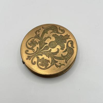LOT 191J: Vintage Gold Tone Compacts